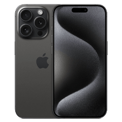 Apple iPhone 15 Pro 128 GB generalüberholt | Schwarzes Titan | 1 Jahr Garantie | Zubehör